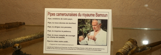 Des Pipes camerounaises Bamun offertes au Musée sanclaudien